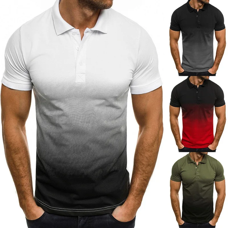 

Business Golf Polo Men Shirt Short Sleeve Polo Shirt Contrast Color Clothing Summer Streetwear Casual Fashion Men Polo Tops 5XL