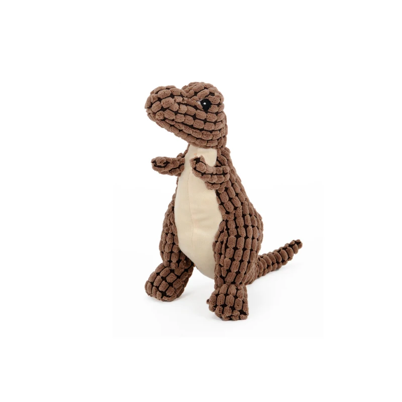 Собака Писк игрушки милый плюшевый динозавр в форме 25 см жевательные пищащие с