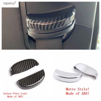 carbon fiber matte abs interior kit for porsche panamera 971 2014 2020 safety seat belt buckle decoration cap cover trim