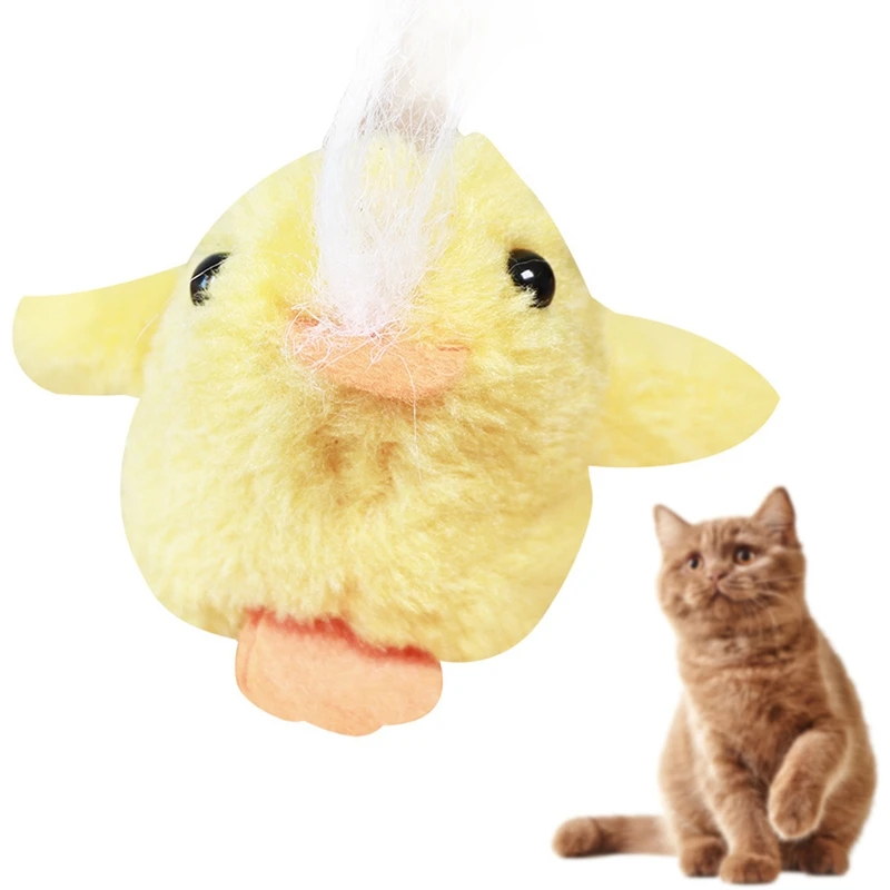 

Legendog Teeth Grinding Shock Catnip Toys Funny Interactive Plush Duck Shape Cat Chewing Toy Pet Claws Thumb Bite Toy Cat mint