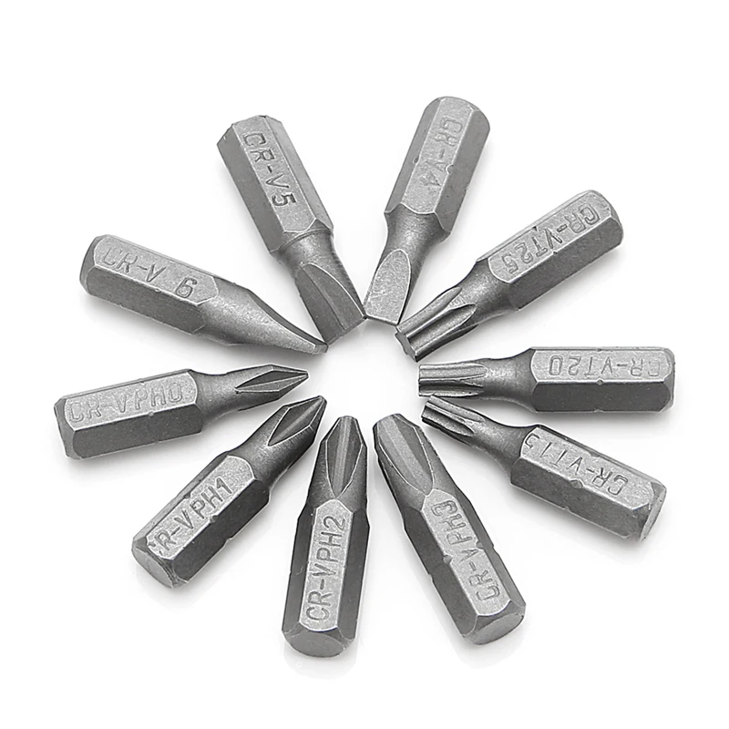 10 в 1 Торцевая отвертка L-образная Угловая головка двойной ключ торцевой Плоская