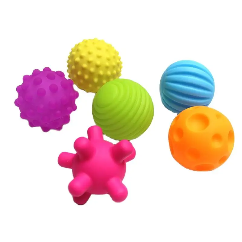 4/6 шт. набор текстурированных разноцветных шариков|ball baby|toy ballssoft ball |