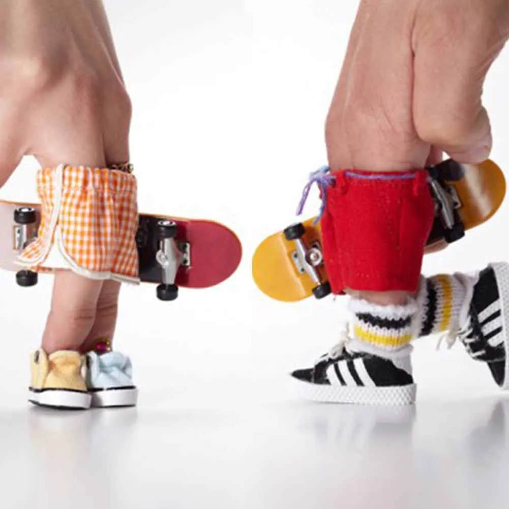 Забавная мини-доска для пальцев игрушка скейтборд Детский подарок детей