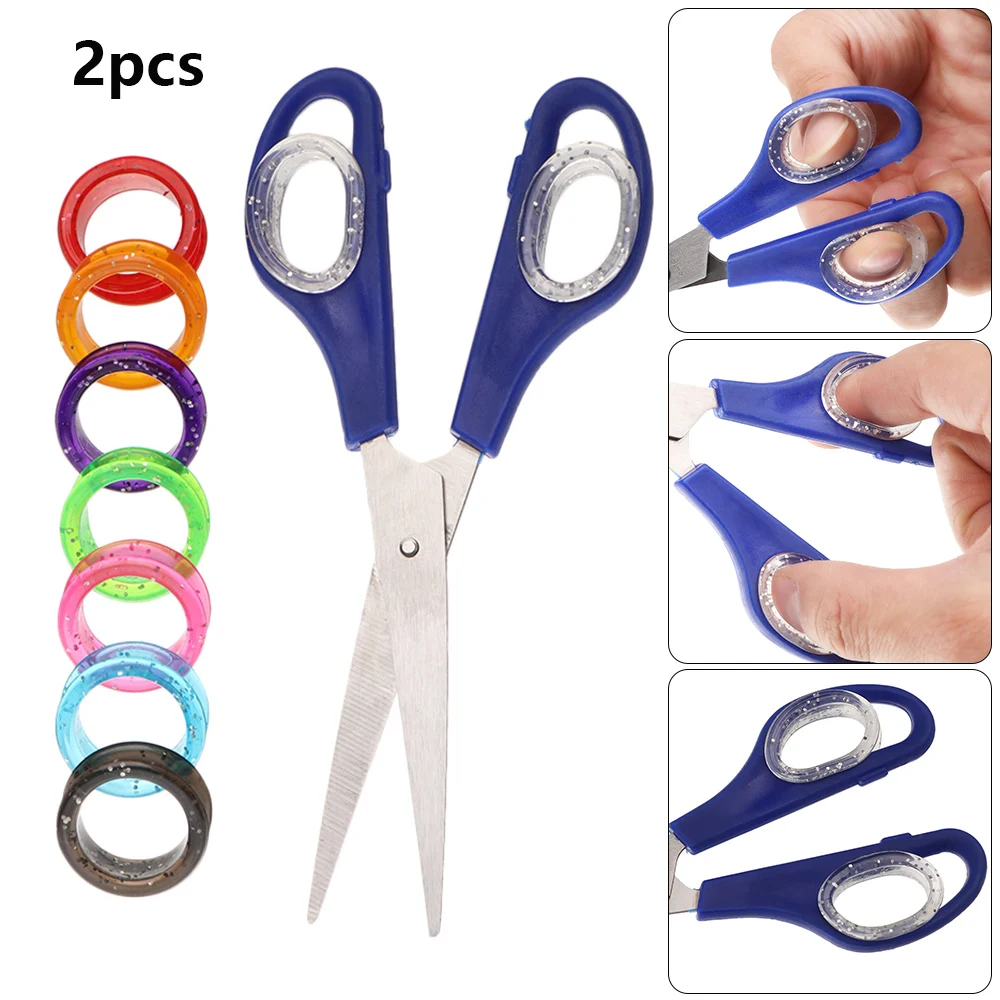 Профессиональные Красочные прочные силиконовые ножницы для стрижки питомцев 2