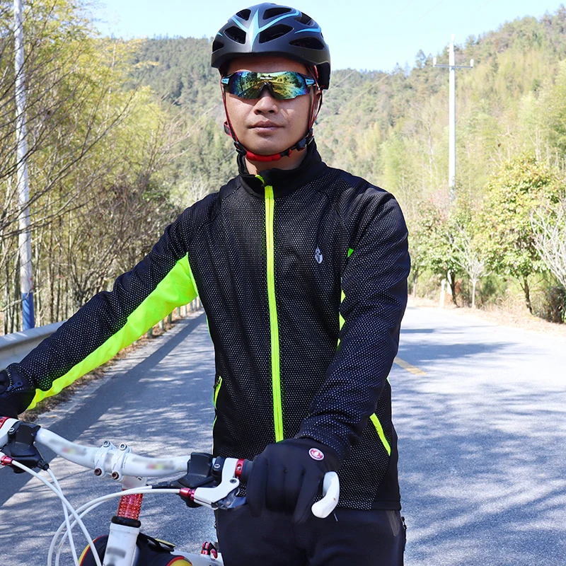 WOSAWE зимняя Флисовая теплая велосипедная куртка ветровка спортивная одежда для