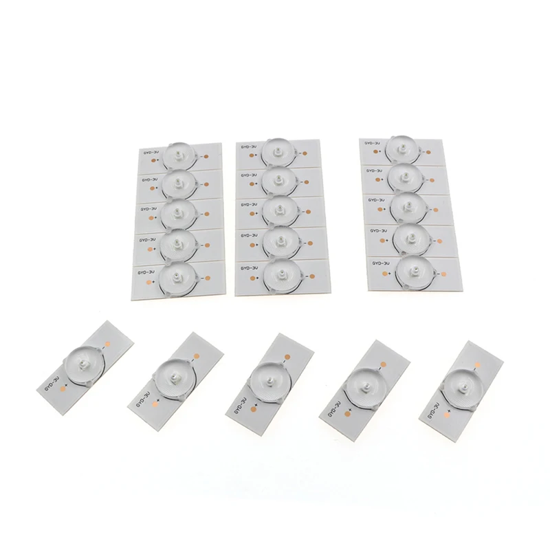 20 шт 6V SMD лампы бусины с оптический объектив фильтра для 32-65 дюймов светодиодный