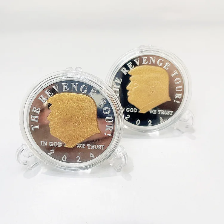 Месть! Трамп 2024 снова сделает Америку великолепной коллекционная позолоченная