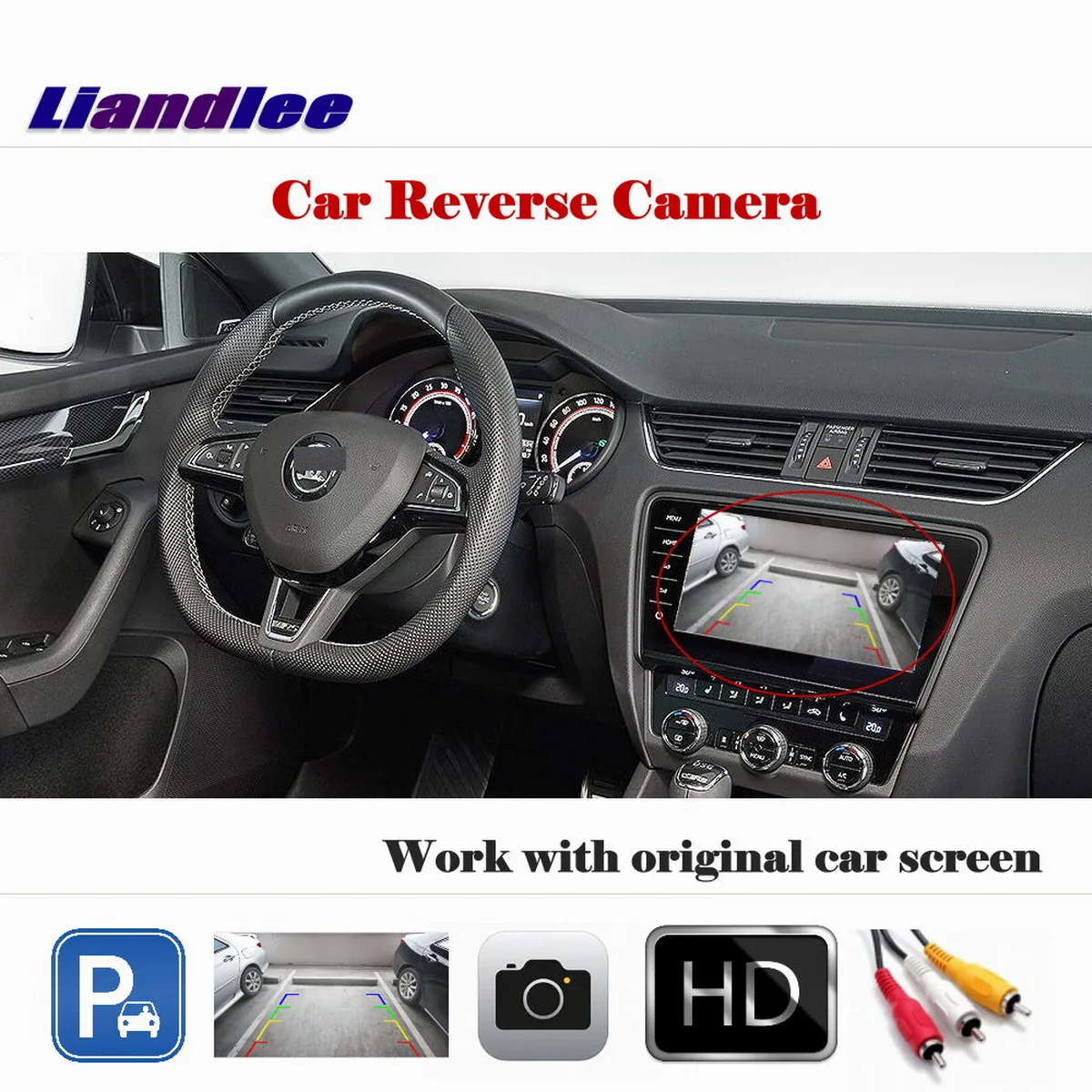 

Car Rear View Camera For Skoda Octavia A7 Mk3 5E 2013-2018 Not Fit A5 MK1 MK2 Reverse Parking Full HD CCD Accessories