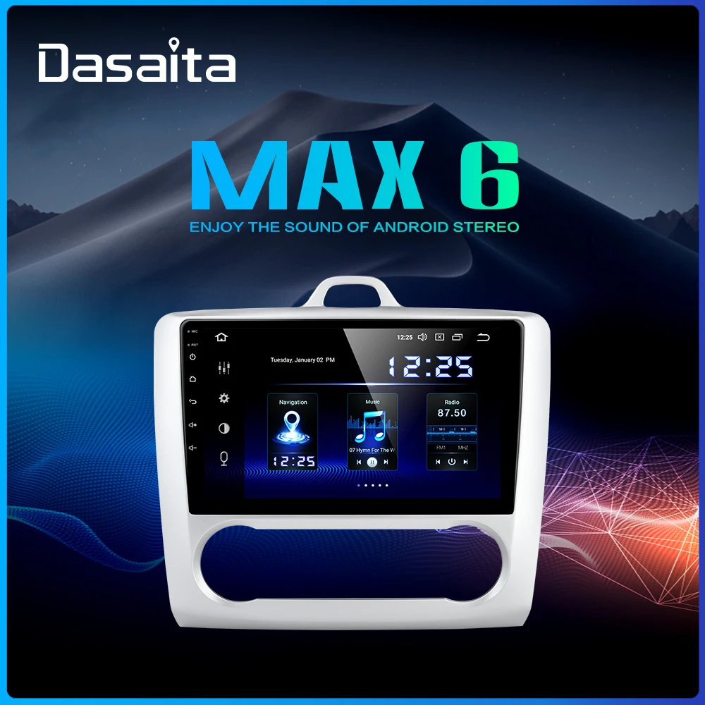 Автомобильный GPS навигатор Dasaita TDA7850 экран 9 дюймов IPS Android 0 для Ford Focus 2 Радио 2004 2005