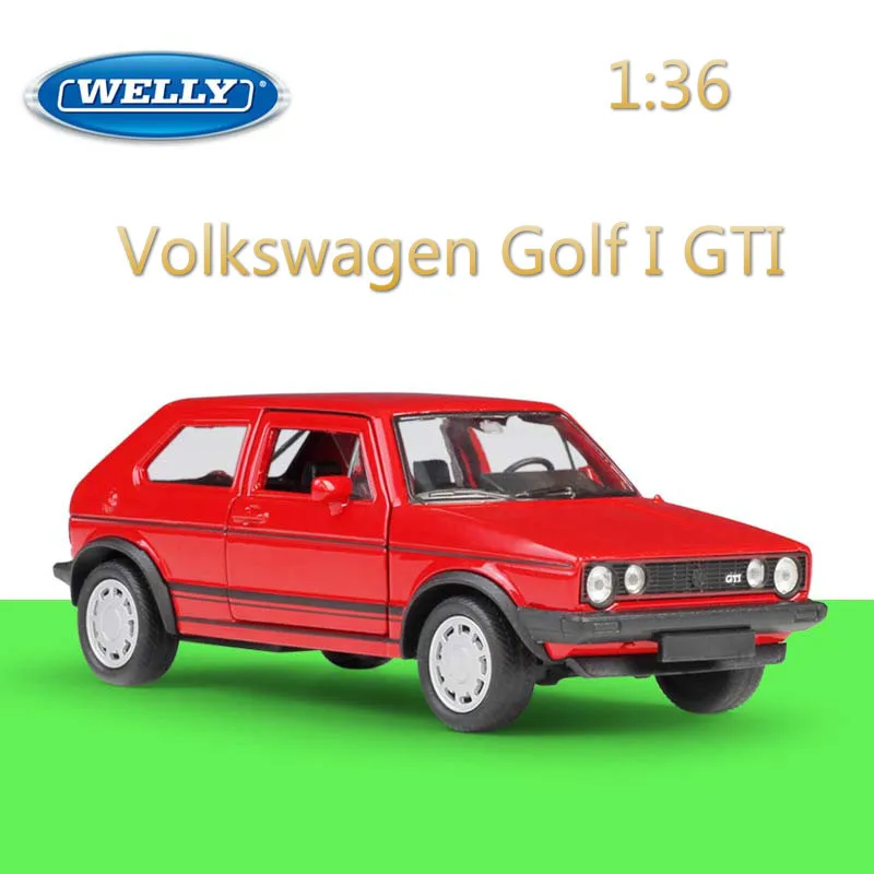 WELLY литье под давлением 1:36 вытяжка назад Volkswagen Golf GTI Классическая Имитация модель