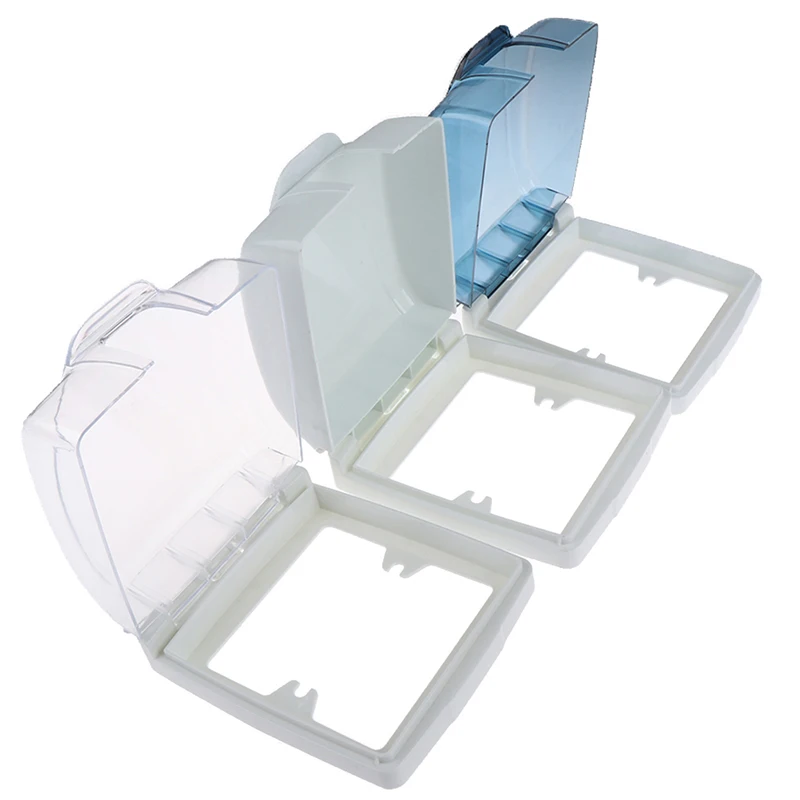 Новый 86 Тип пластиковый настенный выключатель водонепроницаемый чехол световая