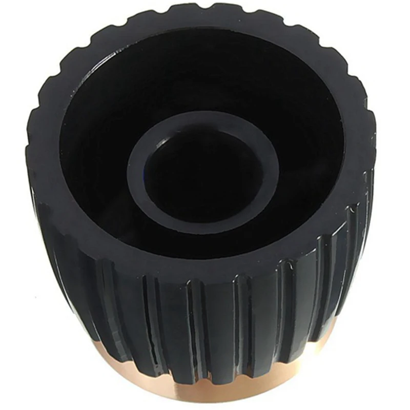 

50Pcs Guitar AMP Amplifier Knobs Black With Gold Cap Push on Knob Fits Marshall AMP