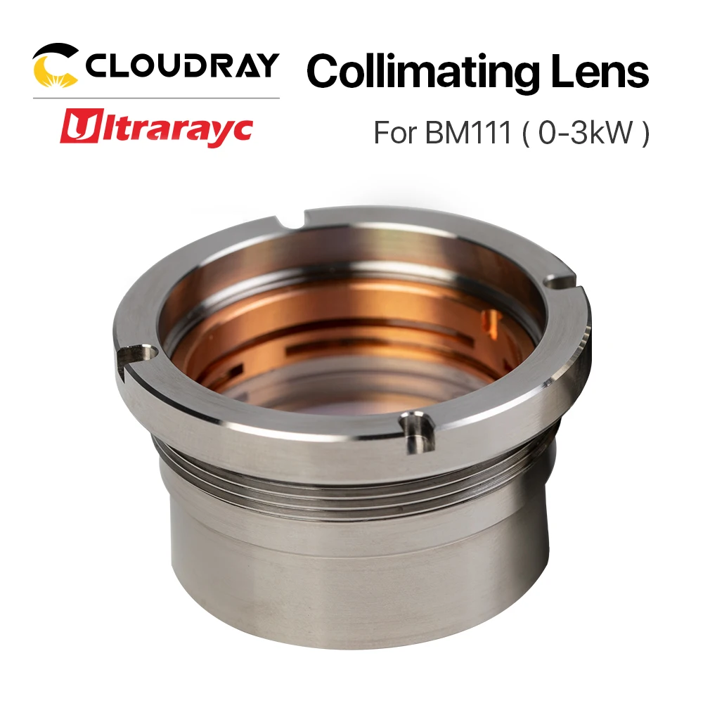 Ultrarayc  BM111 0-3KW Collimating & Focusing Lens D30 F100 F125mm with Lens Holder for Raytools Laser Cutting Head BM111