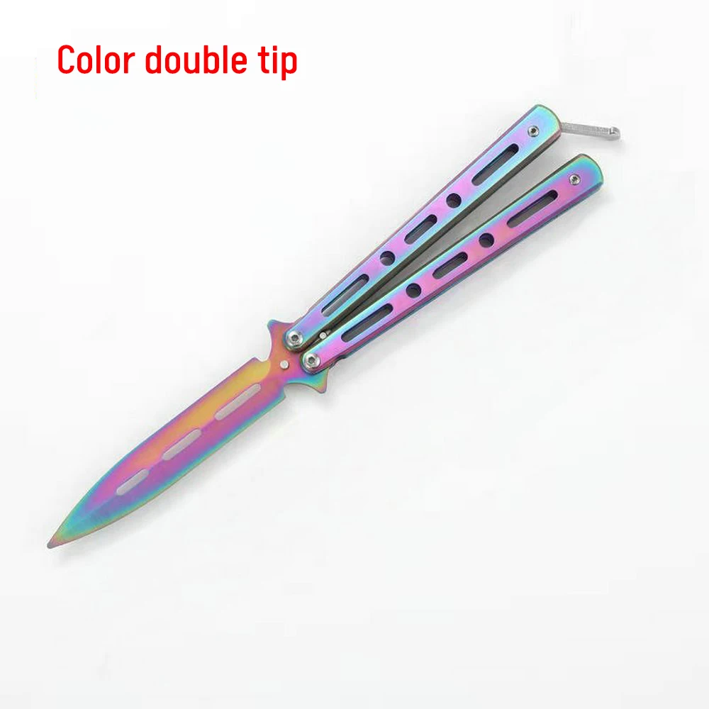 Нож-бабочка для начинающих металлический складной нож-бабочка без лезвий ручной