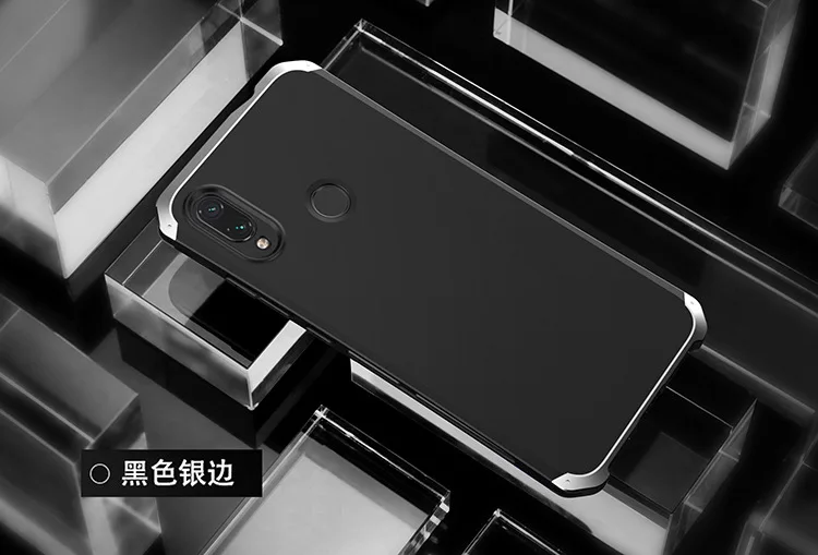 Текстурированная анти-осенняя Металлическая Рамка PC задняя для Redmi Note 7 5 Note7 Global алюминиевый сплав бампер чехол Note 6 Pro крышка с подарком