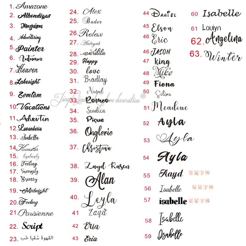 Индивидуальные деревянные именные знаки с большим именем различные