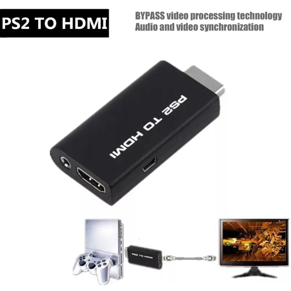Видеоадаптер PS/2/HDMI Портативный для Sony PlayStation 2 Plug and Play |