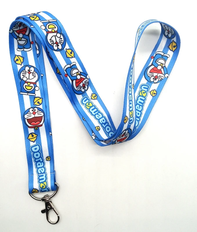 Новый мультяшный брелок Doraemon на шею шнурки бейдж веревка подвеска аксессуары |