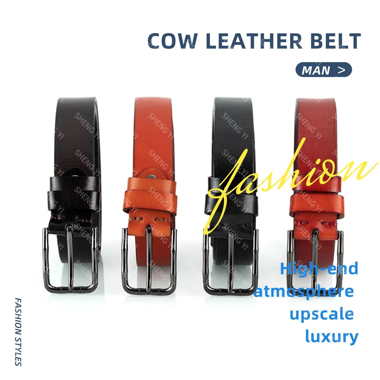 

High Quality Genuine Real Leather Dress Strap Belt for Jeanscow genuine leather luxury strap male belts new fashion classice