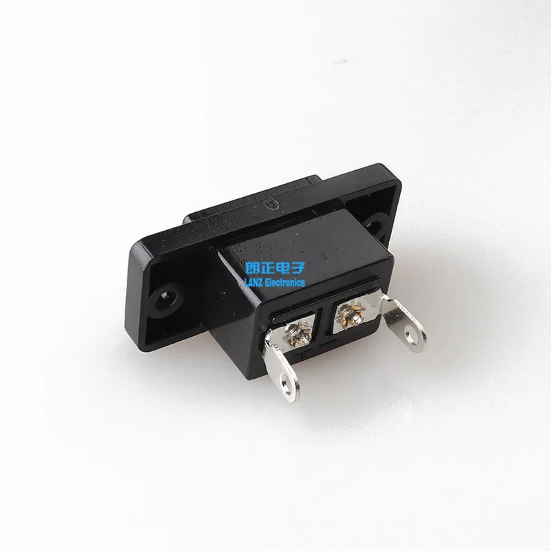 2Pin Мощность розетка IEC 320 C8 Резьбовая оправа гнездо входа питания|Соединители| |