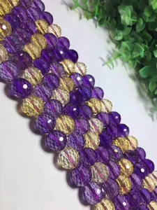 Круглые граненые бусины amerin 6810 мм для изготовления ювелирных изделий сделай сам, бусины россыпью FPPJ, оптовая продажа, природный камень