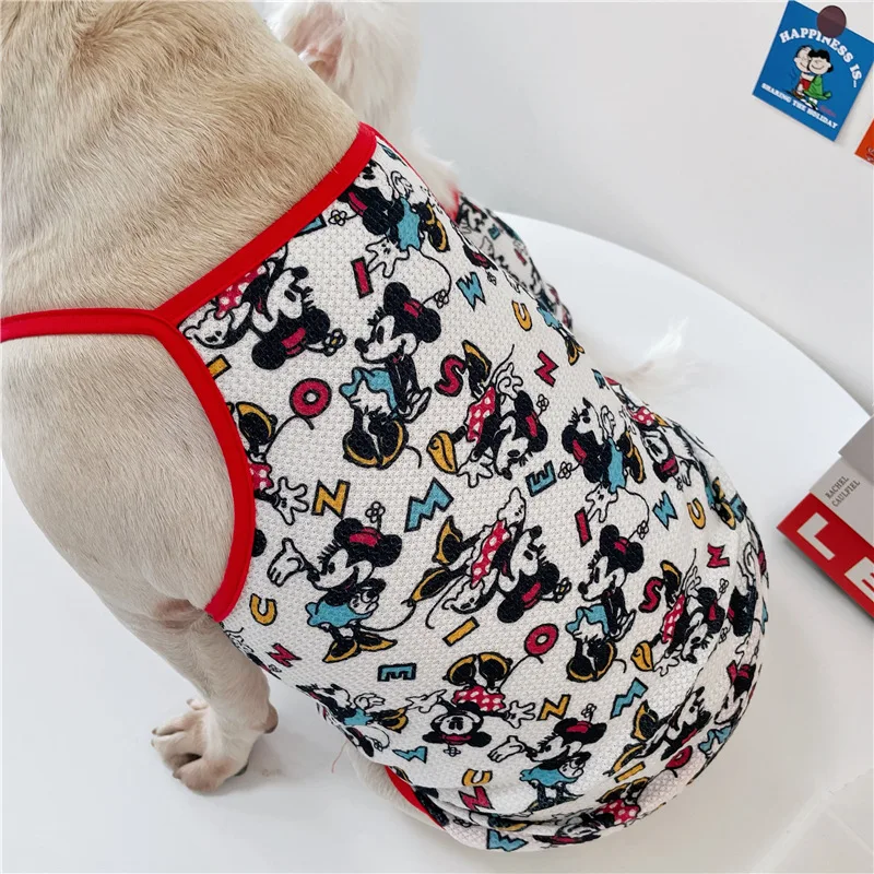 

Dog Clothes For Small Breeds Dogs Cats Puppy Summer Cooling Vests Clothing Chihuahua French Bulldog Bichon Thin Cartoon Print