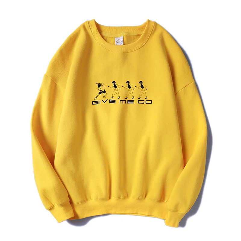 Privathinker Couple 4 Colors Harajuku Print Pullover 2019 Sweatshirts Female Autumn O-Neck Loose Hoodies Lady 5XL Streetwear | Женская