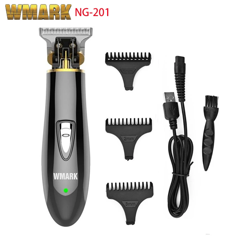 

WMARK NG-201 Professional Hair Clipper Retro Oil Head Engraving Scissors USB Electric Hair Clippers Hair Salon Trimmer For Men