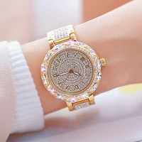 high quality japanese movement women watches fashion gold bling casual ladies quartzwatch crystal diamond for women clock female