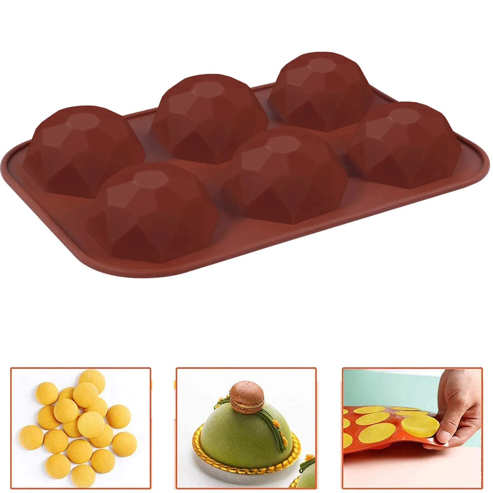 Новинка 2021 г. форма для торта формы печенья с полушариками силиконовая маффинов