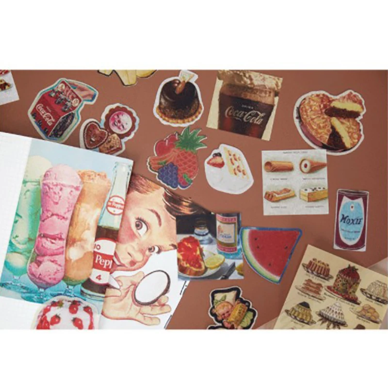 

55pcs/pack Vintage Stationery Travel Diary Planner Decorative Mobile Stickers