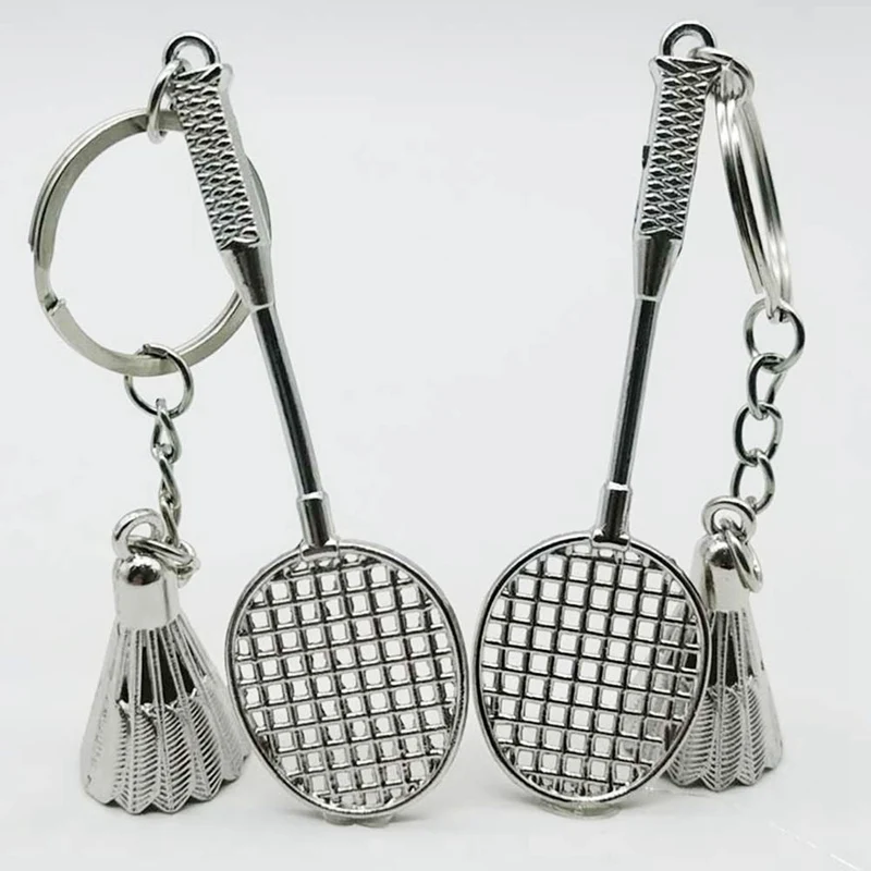 Креативный спортивный брелок для гольфа бадминтона тенниса металлическая форма