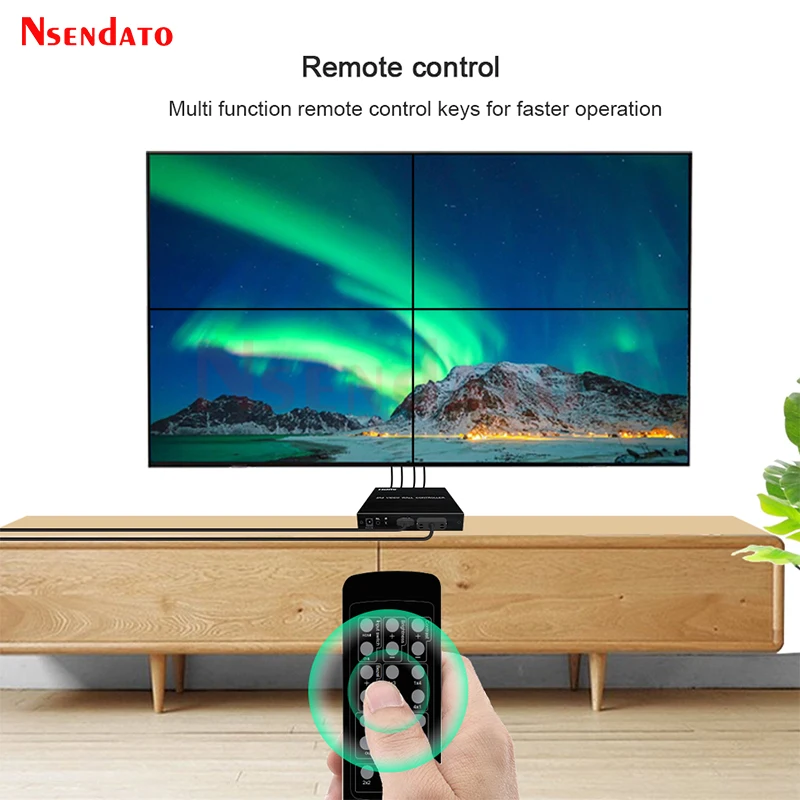 1080P 2x2 HDMI настенный контроллер многопроцессор видео ТВ экран сшивка процессор
