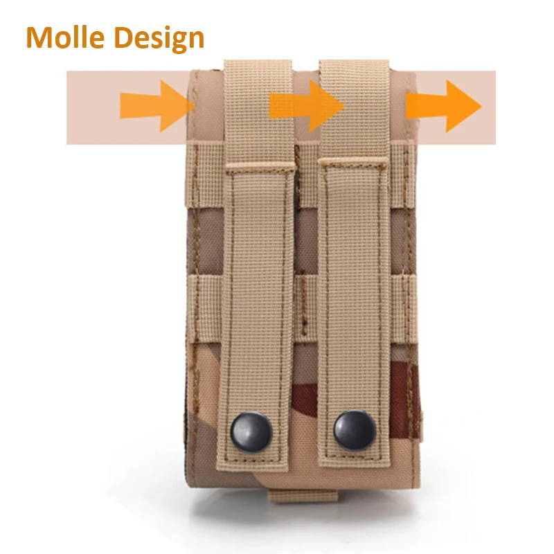 AIRSOFTPEAK Тактический поясный чехол телефона Molle 5.5 дюйма Чехол для мобильного телефона Военные сумки мобильных телефонов Сумки для аксессуаров