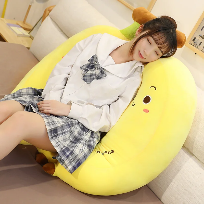 

35-70cm Creative Cartoon Banana Plush Pillow Kawaii Sofa Cushion Baby Toy Cute Plush Doll Children Fruit Toys Children Kid Gift