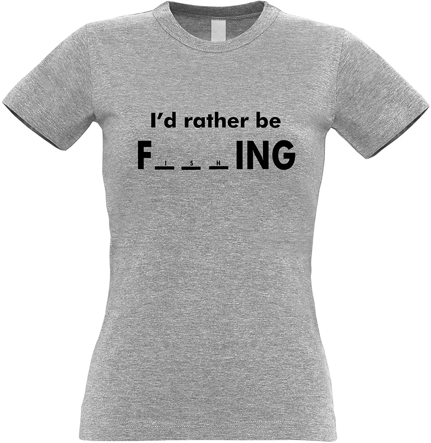 

Novelty Womens Tshirt I'd Rather Be Fishing New Arrivals Summer Cool T-Shirt 2020 Breathable Pure Cotton Round Neck Tshirt