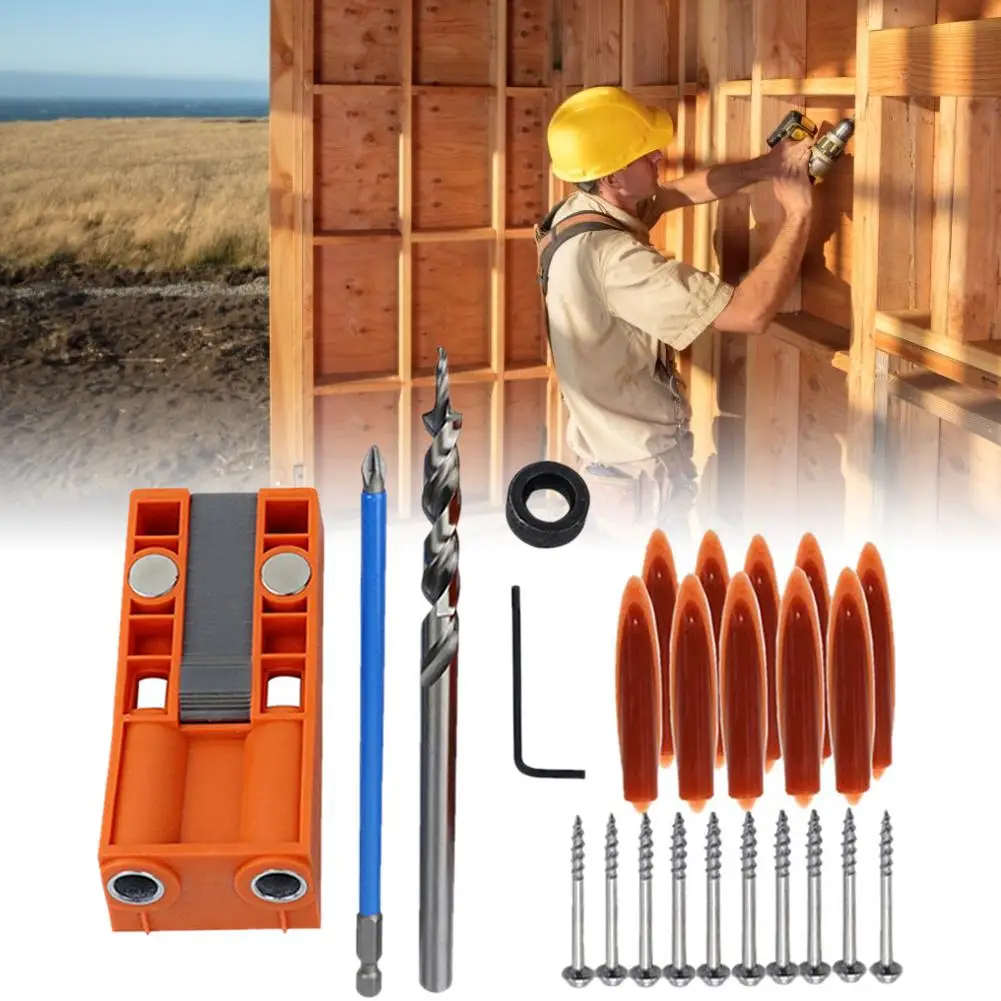 25 шт. деревообрабатывающий Наклонный локатор отверстий позиционирование набор