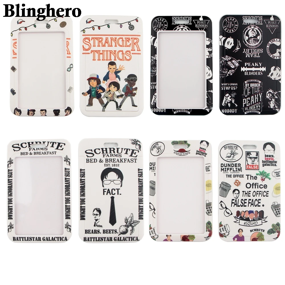 

CB257 Stranger Things TV Show ID Badge Holder Bus Pass Case Cover Slip Men Women Bank Credit Card Holder Office Accessories