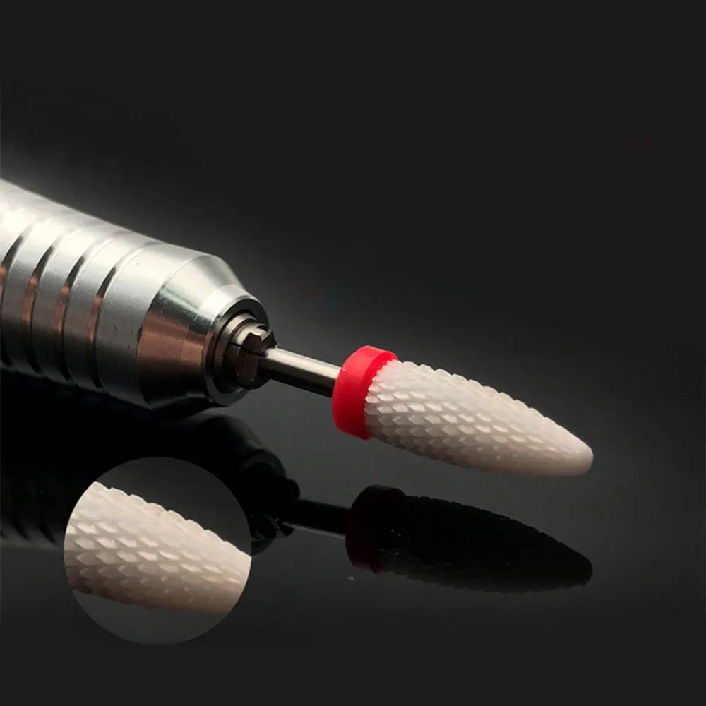 6 типов керамических сверл для ногтей Электрический Маникюрный станок