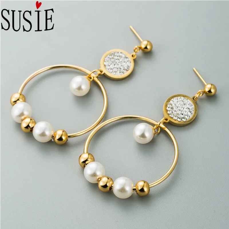 Женские жемчужные серьги LOVE SUSIE модные ювелирные аксессуары вечерние свадебные