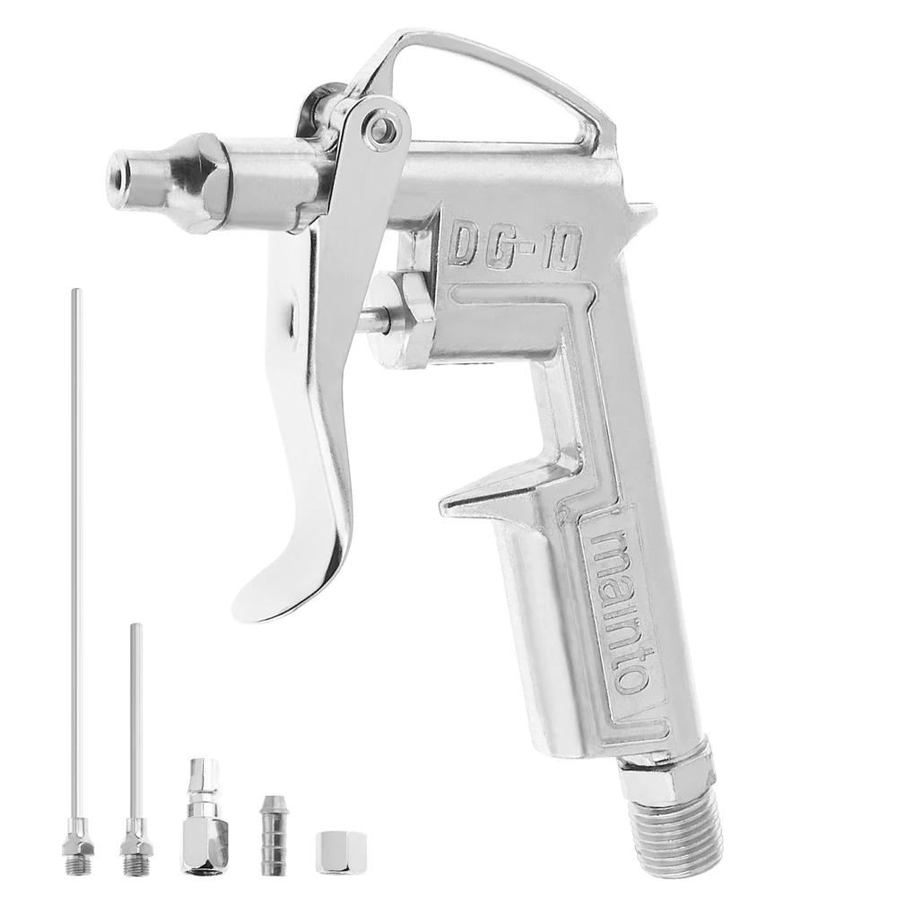 

5pcsTL-DG-10-02 Mini Pneumatic Blowing Dust Gun Tool with 7.5mm Air Inlet Port and 3pcs Nozzle for Leather Oiling /Wall Painting