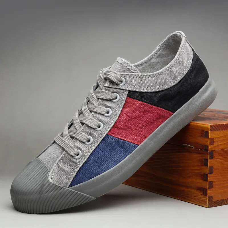 

Running Shoes Men Canvas Shoes Personality Denim Shoe For Man Platform Sneakers Mens 2020 New High Quality Shoes Men's Footwear