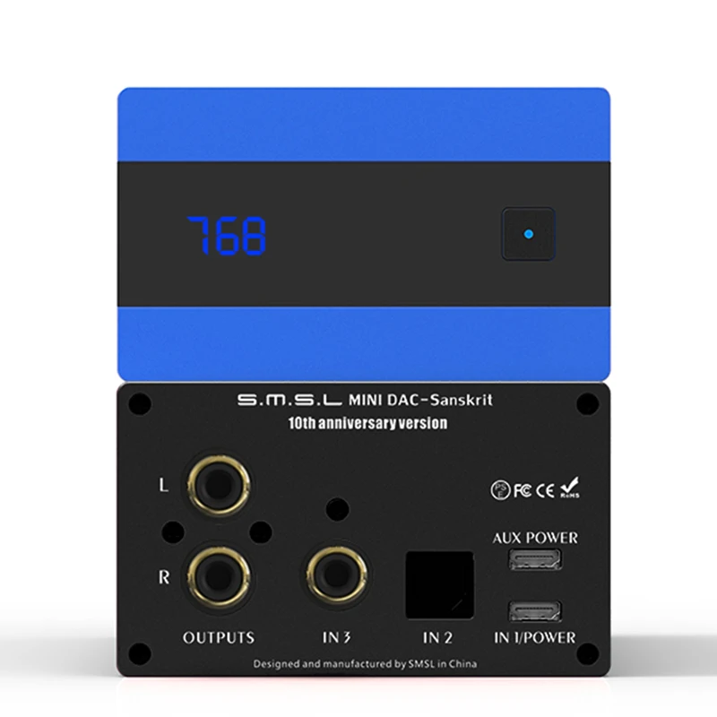 SMSL SK10 Mark II DAC (2nd Sanskrit 10th) AK4493EQ Сверхмаленький дизайнерский декодер совместимый с