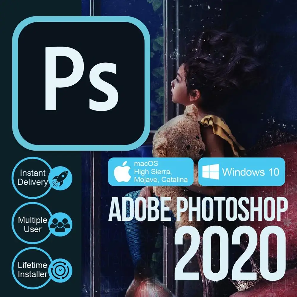 

Adobe Photoshop 2020 Pro CC Industry-Leading Video Editor Software Windows/Mac