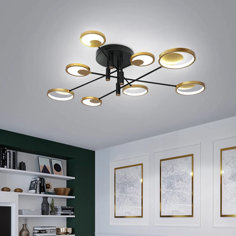 Скандинавский роскошный светодиодный подвесной светильник круглые алюминиевые