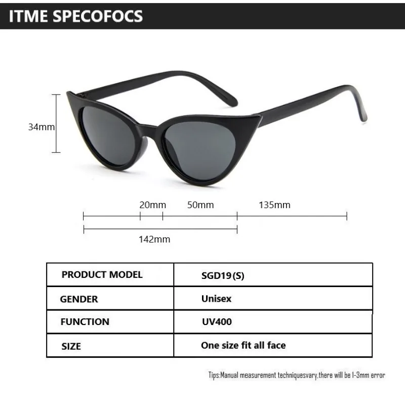 Солнцезащитные очки кошачий глаз женские винтажные Роскошные модные аксессуары