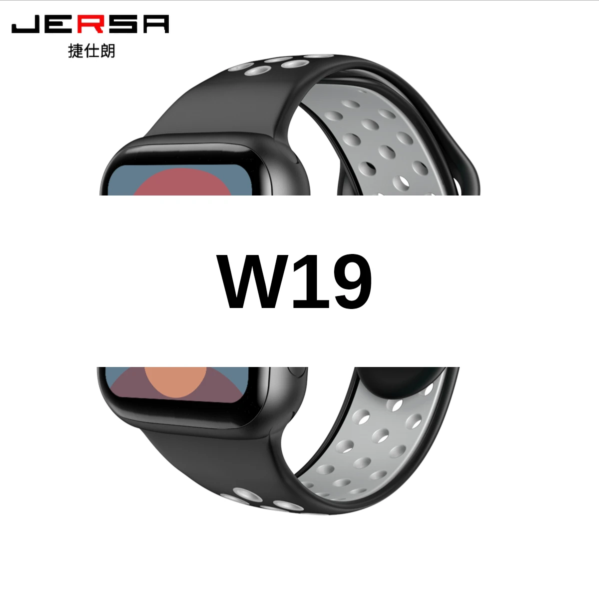 

W19 smart watch ultra-clear large screen 1.69 inch Bluetooth synchronization health detection multi-language smart bracelet