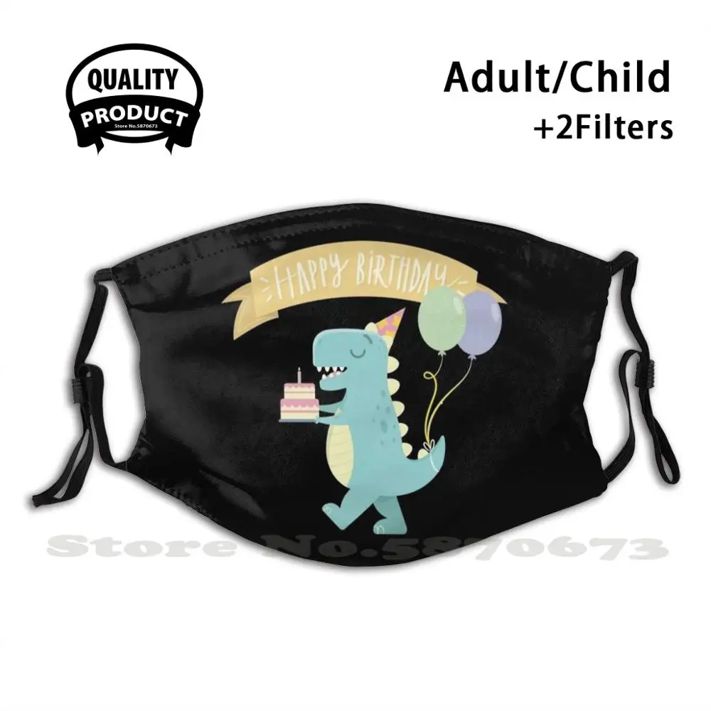 

Маска для лица в виде динозавра на день рождения для взрослых и детей