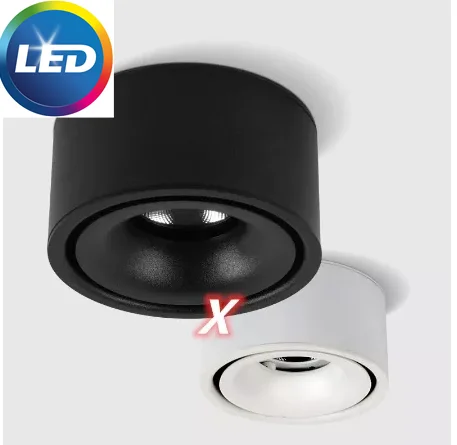 

Round Surface Mounted LED Downlights 7W 10W 15W Mounted Ceiling Lamps Spot Light 220V driverless Down Light black / white body