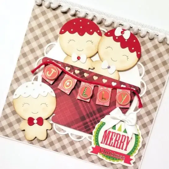 YPP ручная работа милый имбирный человек металлические штампы трафареты для